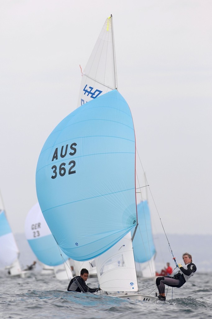 Max Taylor, Samuel Kivell (AUS)<br />
Sailing - 2008 Sail Melbourne<br />
470 World Championship<br />
 © Jeff Crow/ Sport the Library http://www.sportlibrary.com.au